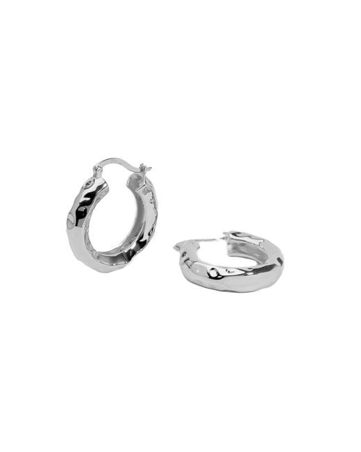 Aaria London Metallic Chateau Hoops