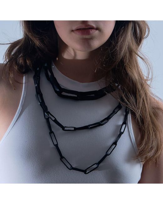 WAIWAI Black Rogue Leather Link Set