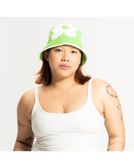 Hotpot Variety Green Classy Grassy Flower Bucket Hat