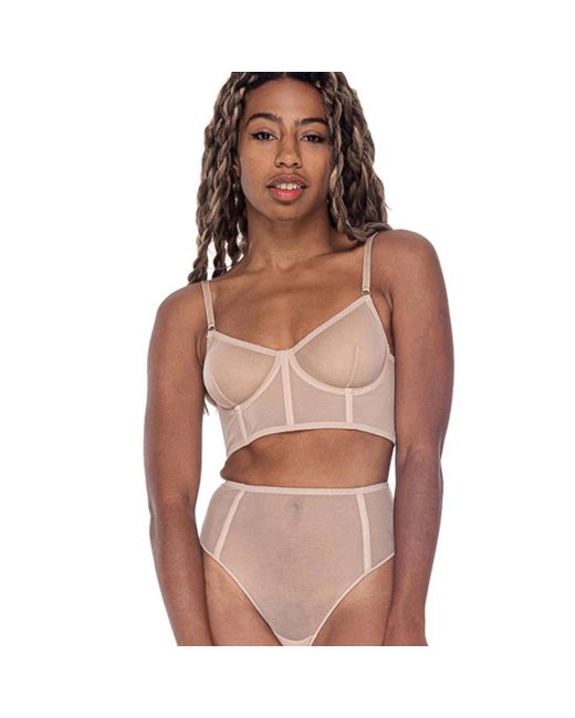 Zhilyova Pink Neutrals Unnamed Corset Bra