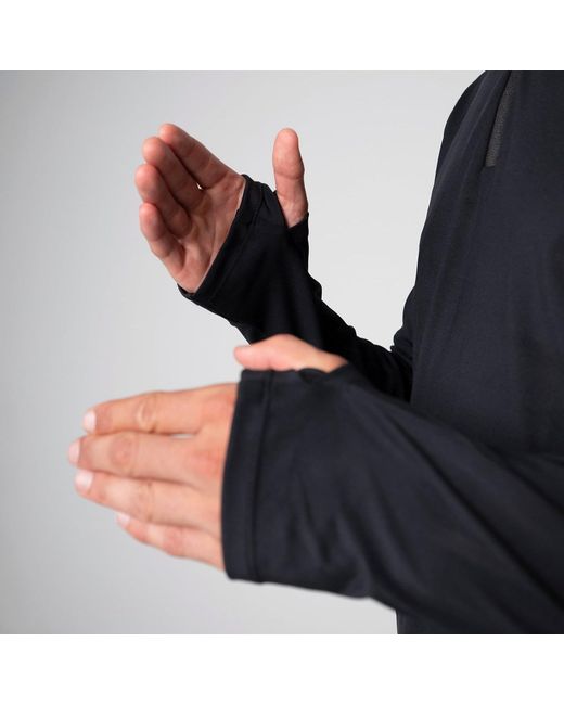 Aora Athletics Black Half Zip Longsleeve for men