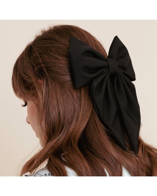 RainSisters Black Hair Bow Clip: Classic