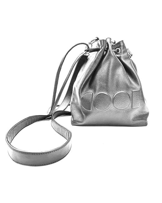 COOL Creative Metallic Leather Bucket Bag