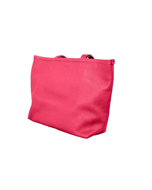 godi. Pink The Eva Handmade Leather Tote Bag