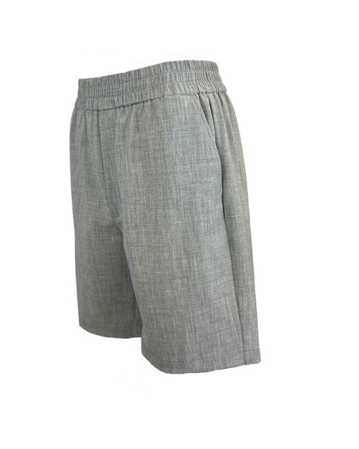 SNIDER Gray Classic Board Shorts for men