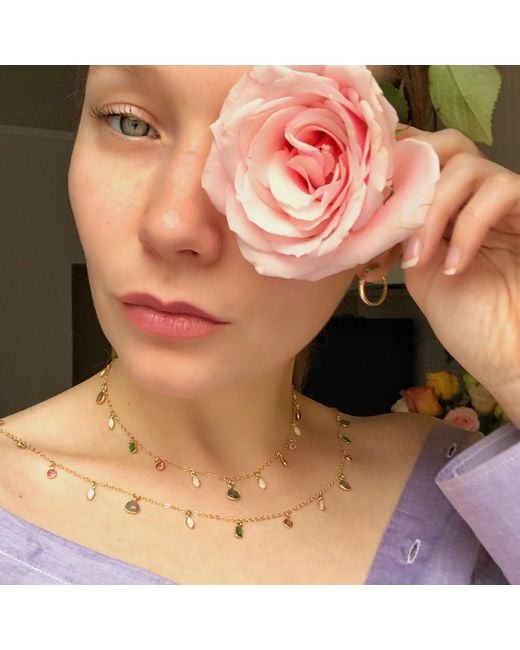 Native Gem Metallic Candy Gem Necklace