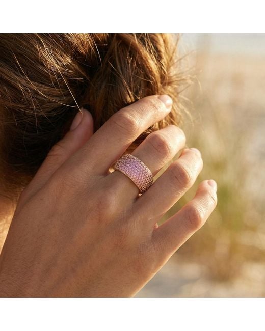 Native Gem Pink Billionaire Ring