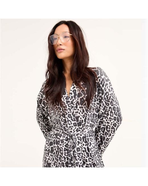 Pretty You London Blue Bamboo Kimono