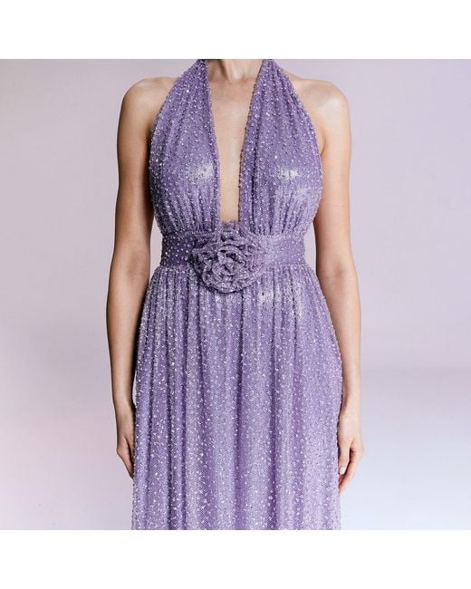 Nur Karaata Purple Villa D Este Gown Dress