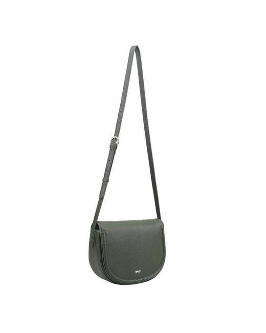 Paul Costelloe Green Saima Leather Crossbody Bag