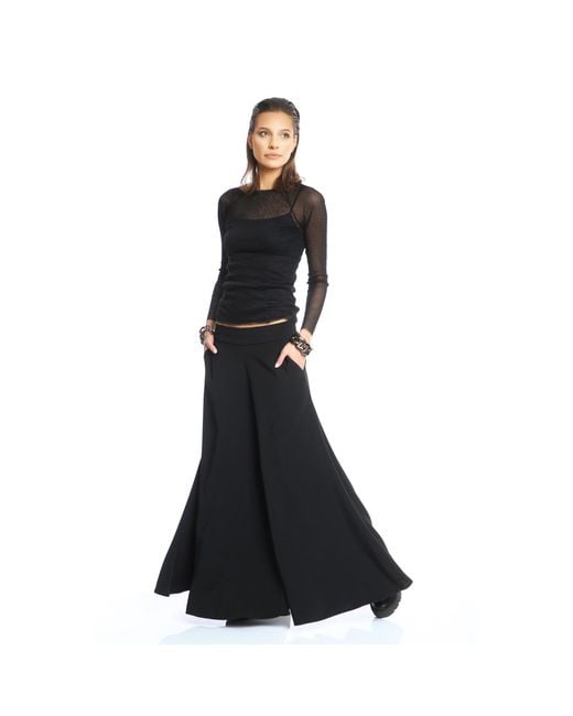 Silvia Serban Black Super Flared Pants