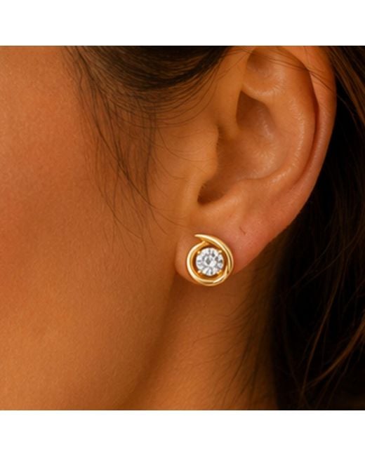 Lily Flo Jewellery Metallic One Turn Changed Everything Earrings
