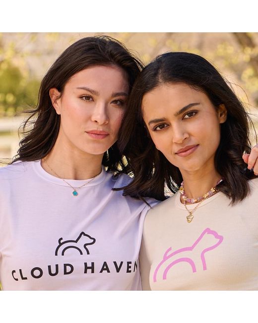 Cloud Haven Metallic Paw Print Choker Necklace