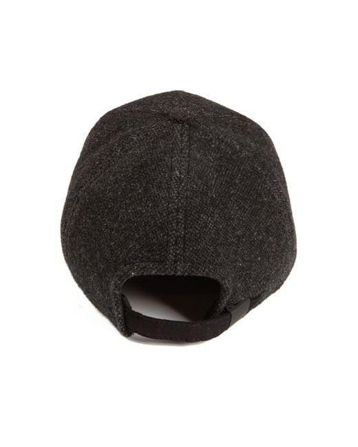 Dasmarca Hats Black Johnny Slate Wool Baseball Cap for men