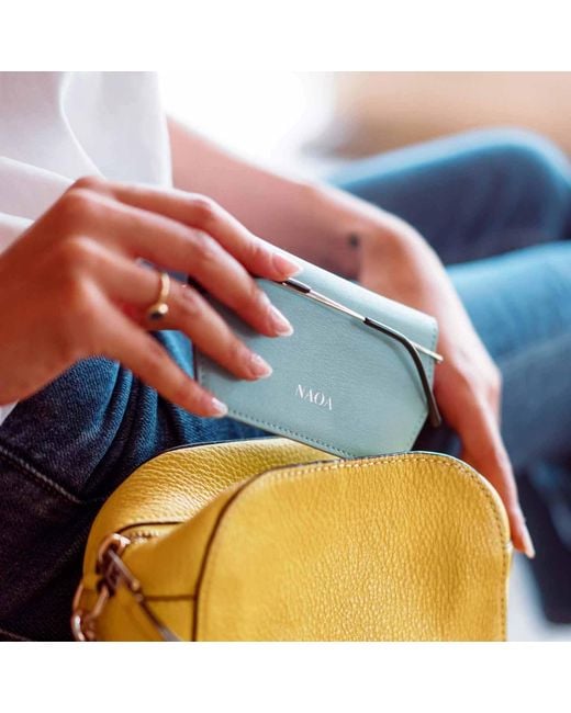 Naoa Blue Slim Glasses Case