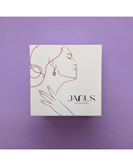 Janus Edinburgh Metallic Vermeil Sterling Shiel Hoop Earrings