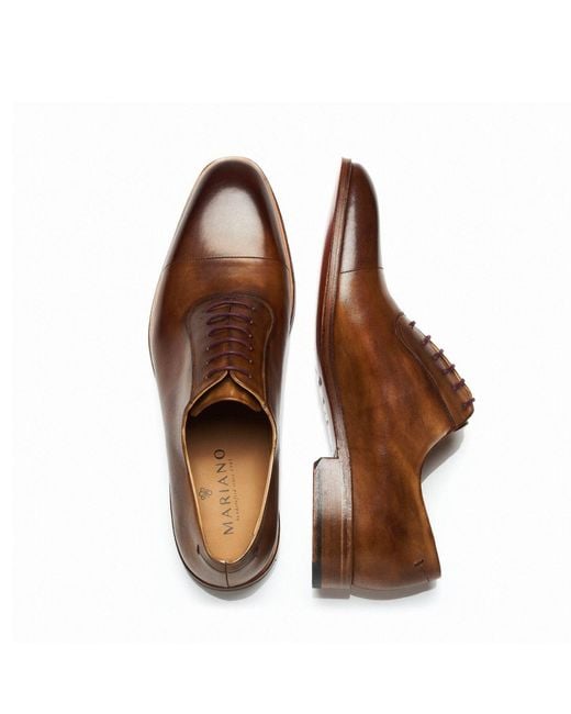 Mariano Shoes Brown Monte Real Oxford for men