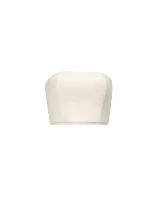 Nomi Fame White Moco Creamy Corset Top