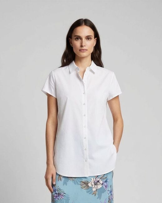 Lords of Harlech White Lara Linen Shirt