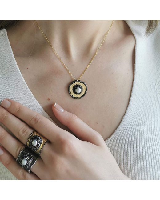 Nowart Jewelry Metallic Pearl Necklace