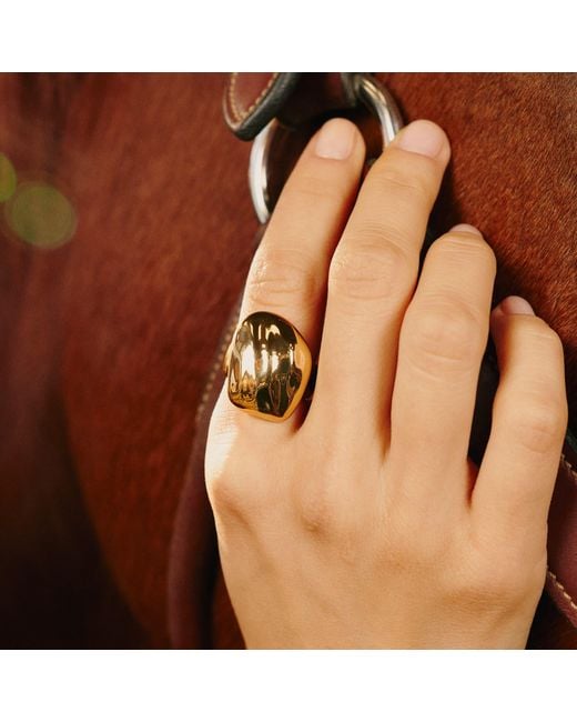 Retro Chic Metallic Lumina Orbit Ring