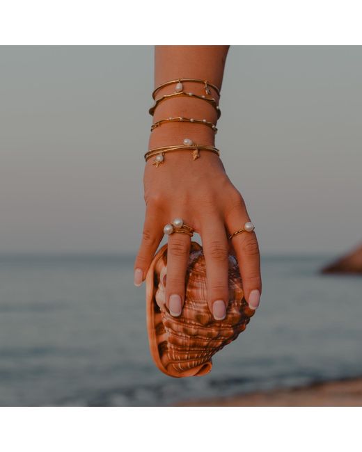 Myrto Katramadou Jewellery Metallic Thalassa – Pearl Ring