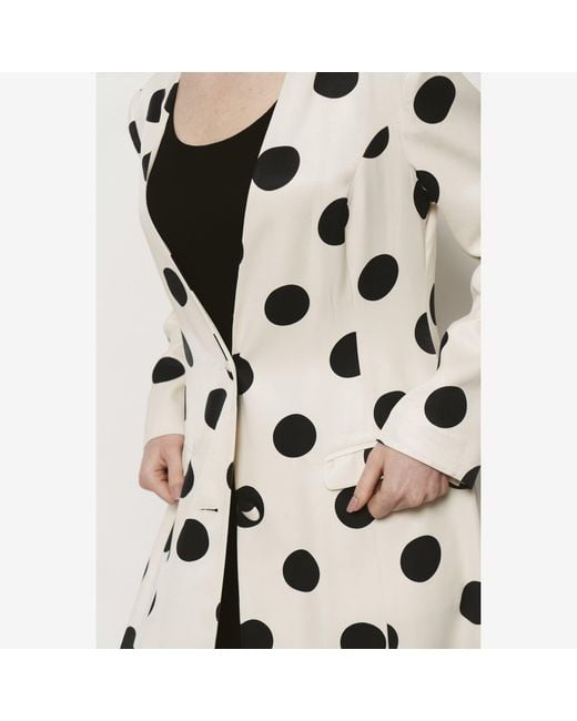 Roqaia Fashion House White Mrs Polka