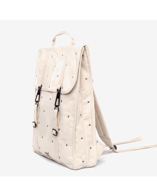 Lefrik Natural Handy Backpack Ecru Dots