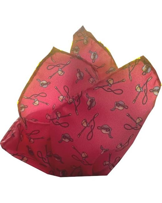 Lazyjack Press Red Hot To Trot Pocket Square for men