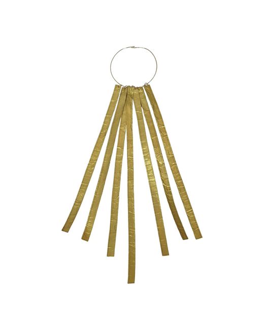 Romer Millinery Metallic Silk Bar Choker