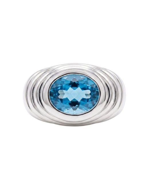 GEM BAZAAR Blue The Versailles Topaz Ring