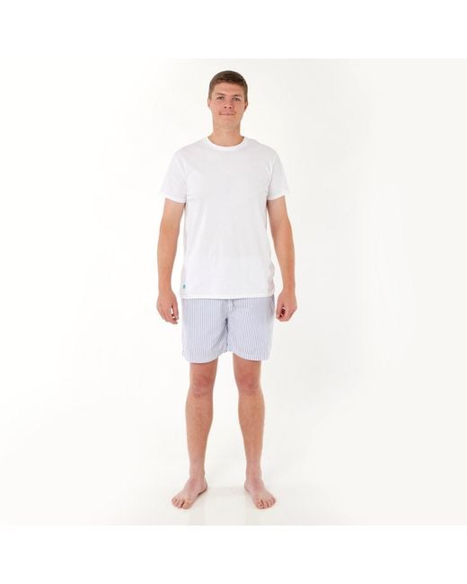 Lounge Blue Loungewear Shorts Monk Seal Design for men