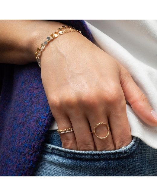 Kate Koel Metallic Karma Circle Ring