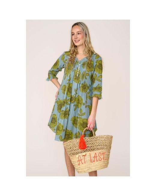 At Last Green Annabel Cotton Tunic