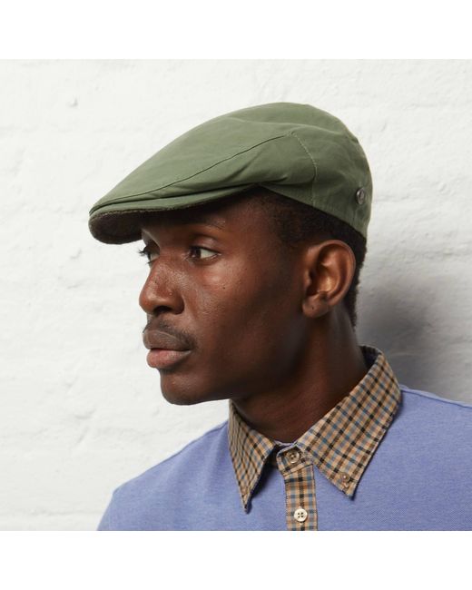 Dasmarca Hats Green Finley Moss Italian Waterproof Cap for men