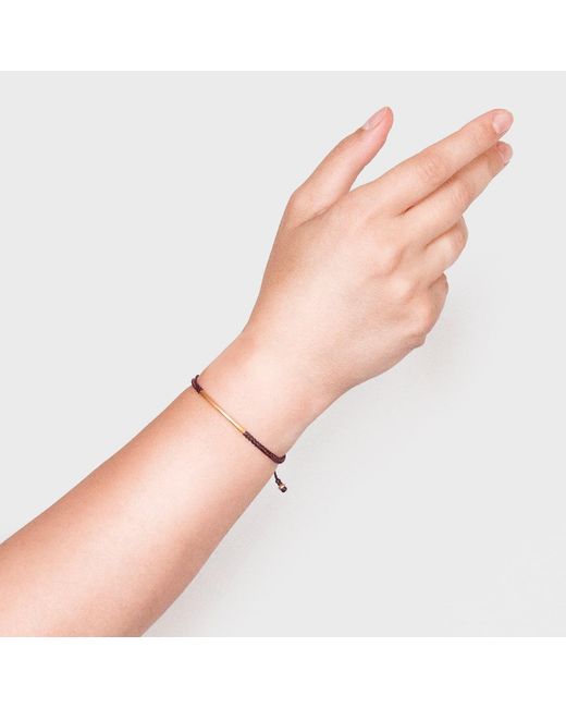 Harbour Uk Red Bridge Vermeil Rope Bracelet