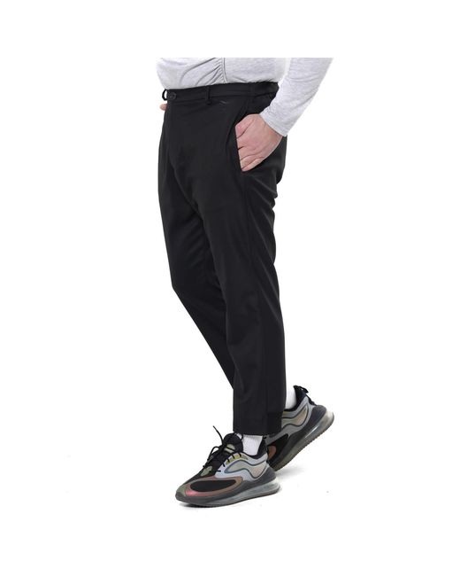 Metamorph Blue Straight Trousers for men