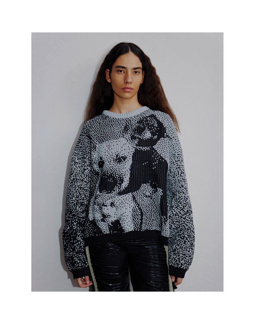Ccy Currency Black Dog's Love Sweater