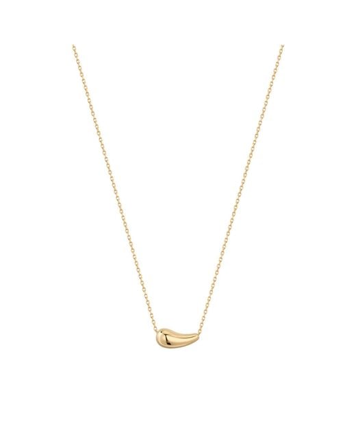 Vanhi Metallic Mabel Sculptural Droplet Pendant Necklace