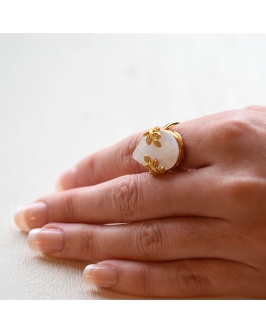 GEM BAZAAR Metallic Lace Ring