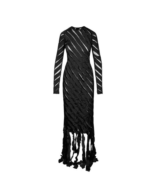 Ioana Ciolacu Black Spiral Dress
