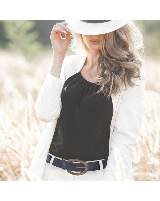 Wood Belt Blue Yellowstone Clever 315