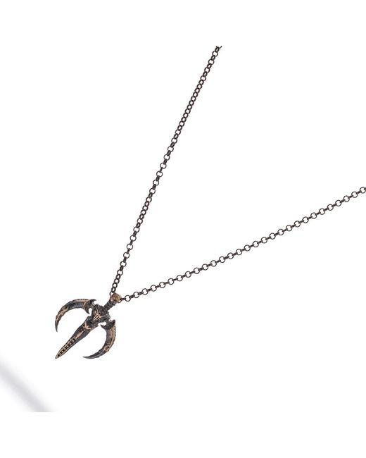 Ebru Jewelry Metallic Winged Guardian Sterling Necklace for men
