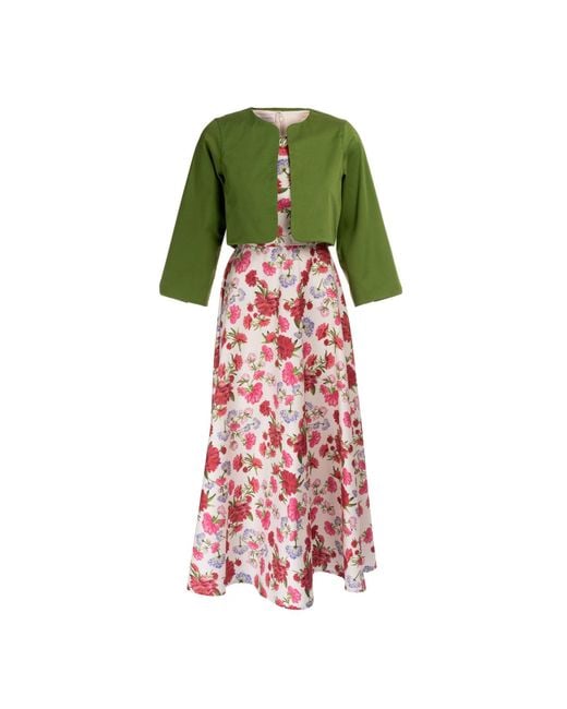 Sofia Tsereteli Green Bolero Jacket