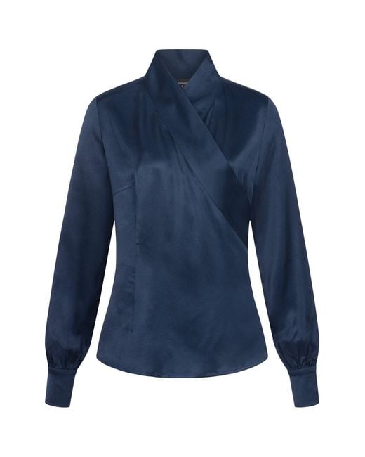 Marianna Déri Blue Kimono-Style Blouse