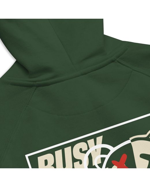 Anchor and Crew Green Bottle Four Busy Doing Nothing Editions Organic Cotton Hoodie for men