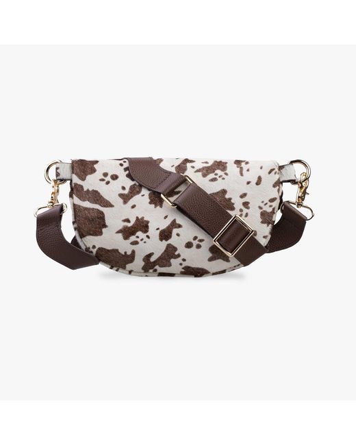 Womads Brown Spotted Luxe Crossbody