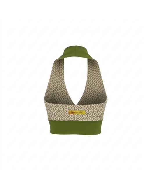 Befitnesslou Green Top Mint Fleur De Lis