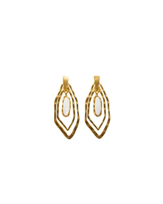 Christina Greene Metallic Deco Geo Earring
