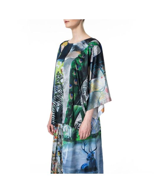 ARTISTA Blue Forest Blouse